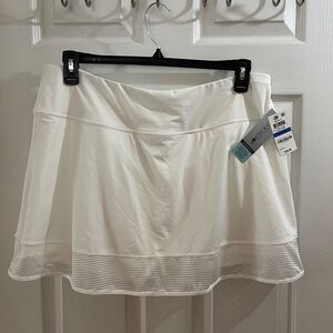 White Ideology Tennis Skort